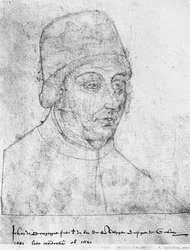 Ms 266 fol.96 Giovanni di Borgogna, vescovo di Cambrai, da 